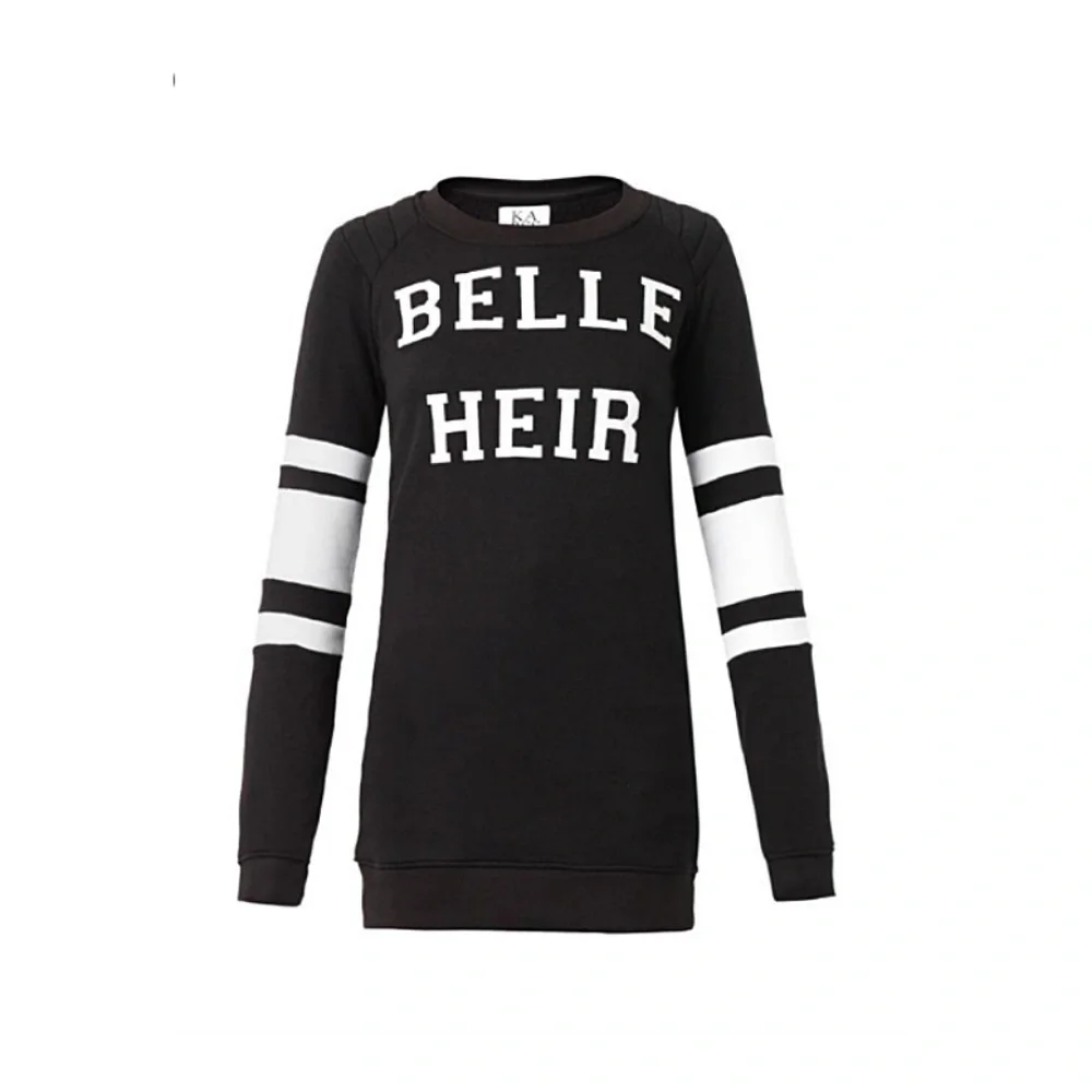 Zoe Karssen Belle Heir Graphic Sweater Black XS MINT